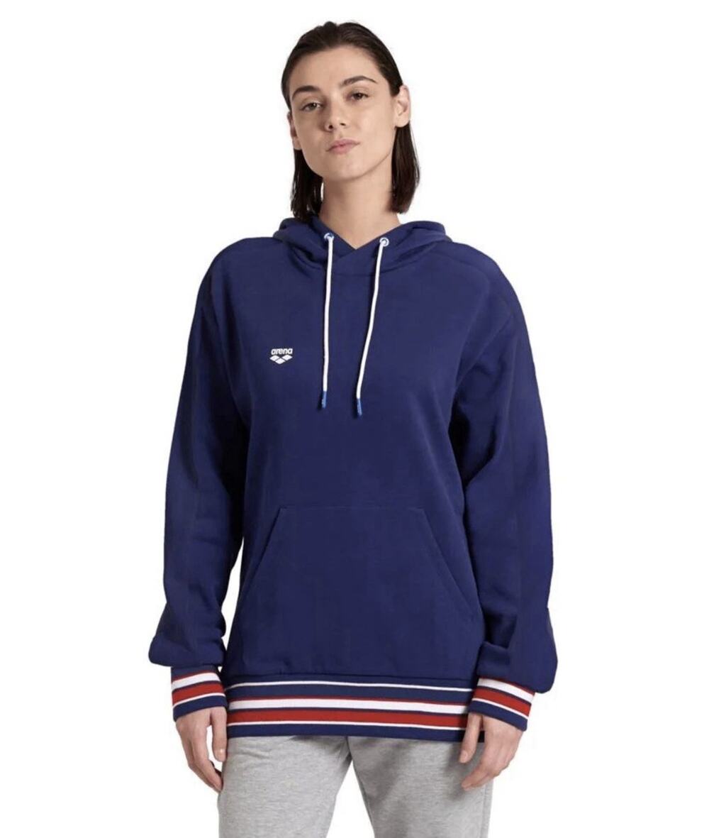 Arena USA Swim Team Women Hoodie Sweatshirt Blue Size S Pullover Activewear